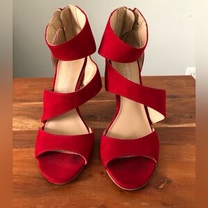 Red Strappy Women's Sandals